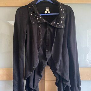 Free People We The Free Studded Hi-Lo Jacket M